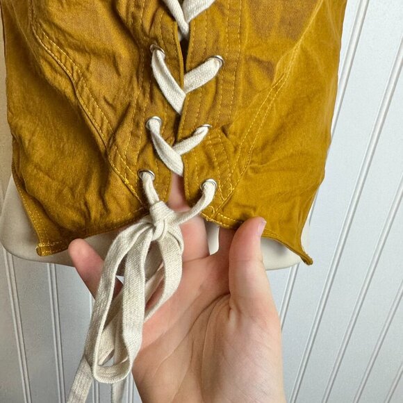 Cider Corset Lace Up Strapless Top F44 - Picture 4 of 6